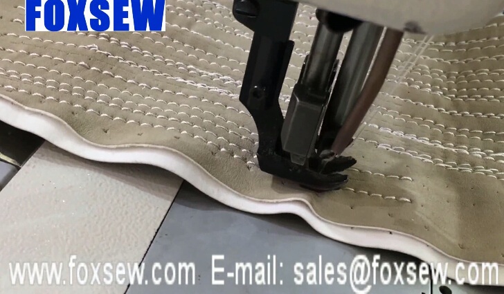 Double Needle Walking Foot Heavy Duty Leather Sewing Machine 