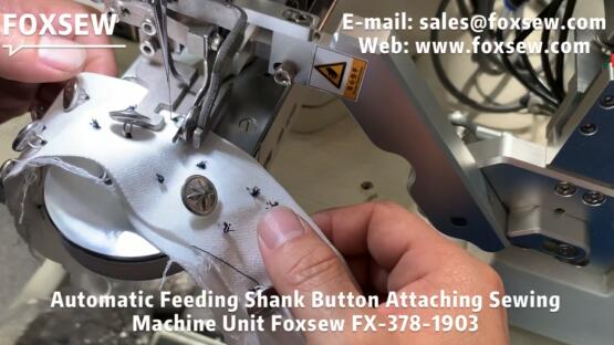 Automatic Shank Button Sewing Machine