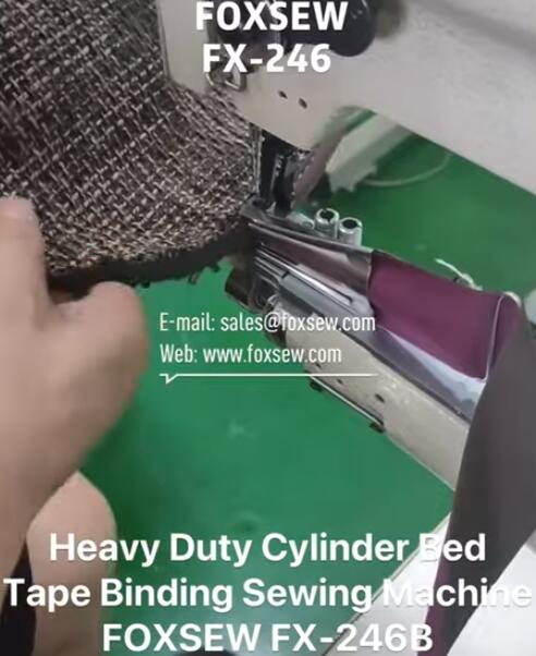 Heavy Duty Cylinder Bed Tape Binding Sewing Machine