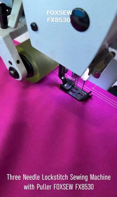 Triple Needle Lockstitch Sewing Machine with Puller