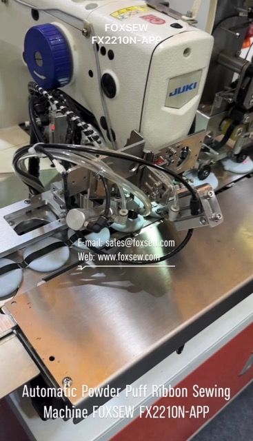 Automatic Powder Puff Ribbon Sewing Machine