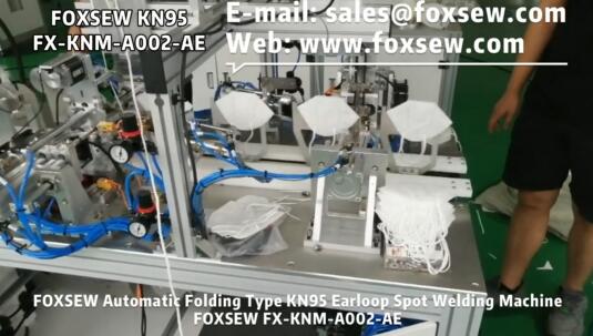 Automatic KN95 Mask Earloop Welding Machine
