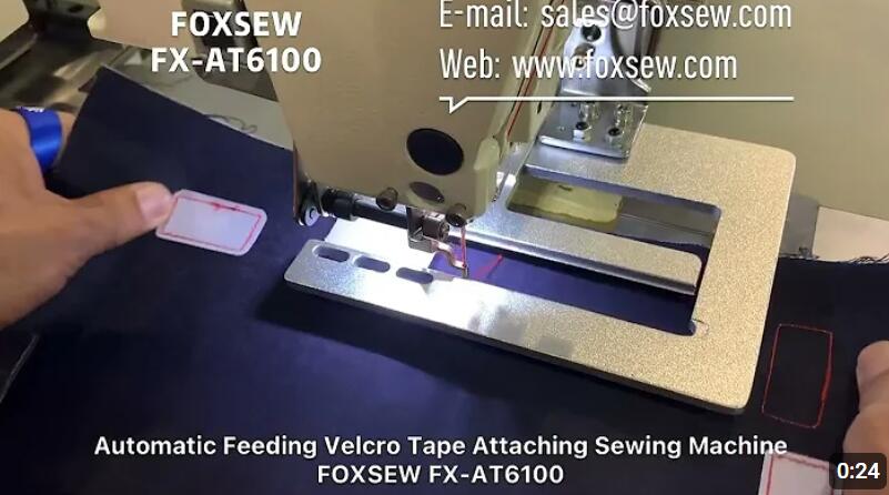 Automatic Feeding Velcro Attaching Pattern Sewing Machine