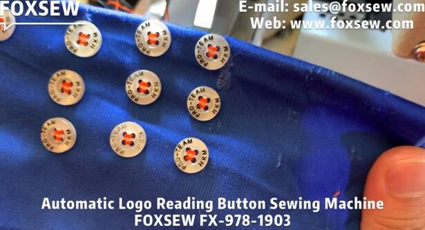 Automatic Logo Reading Button Sewing Machine