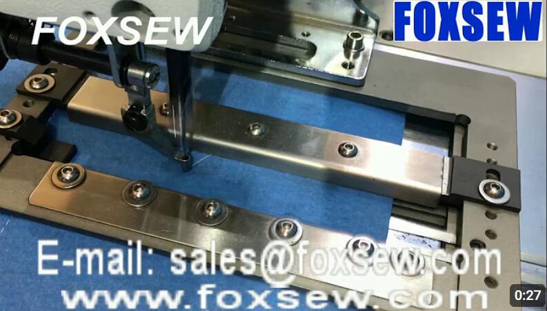 Automatic Velcro Cutting and Attaching Pattern Sewing Machine