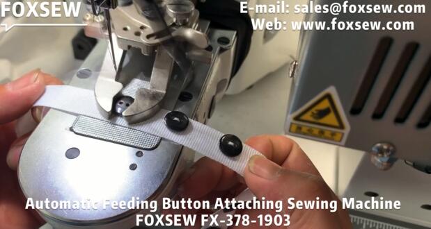 Automatic Feeding Button Attaching Machine