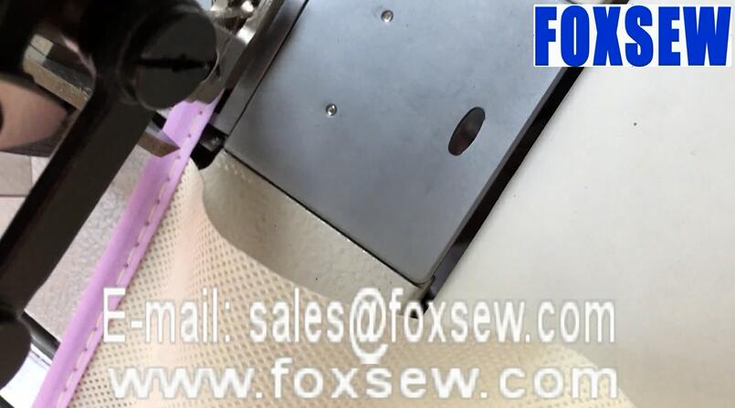 Direct Drive Auto-Trimmer Top and Bottom Feed Lockstitch Machine with Rear Cutter and Tape Binder