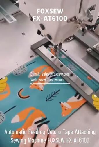 Automatic Feeding Velcro Tape Attaching Sewing Machine
