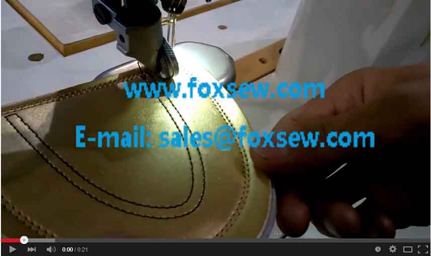Double Needle Roller Feed Post Bed Sewing Machine with Automatic Thread Trimmer 