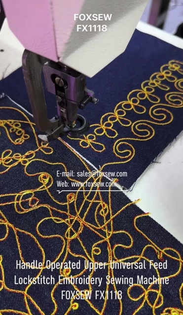Handle Operated Lockstitch Embroidery Sewing Machine