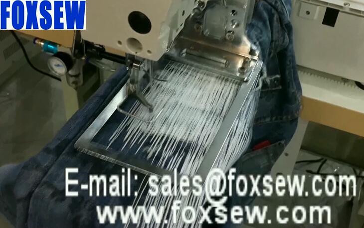 Small Bed Automatic Pattern Sewing Machine for Jeans Trousers