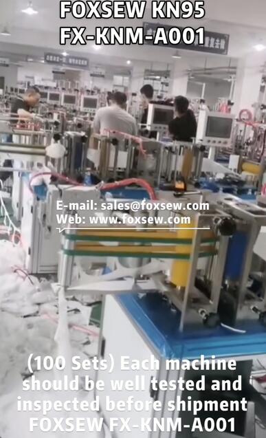 (100 Sets) Each KN95 Machines are Testing and Inspecting Well for Shipment