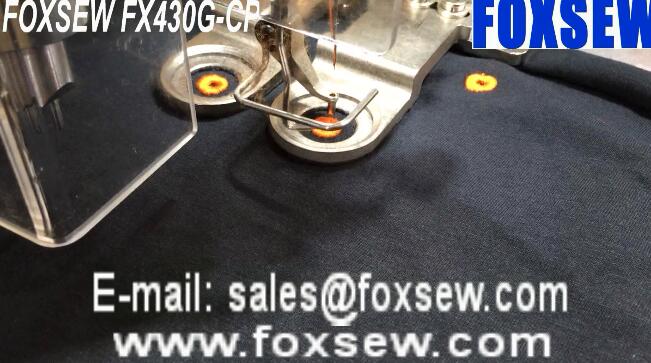 Automatic Caps Hole Bartacking Sewing Machine