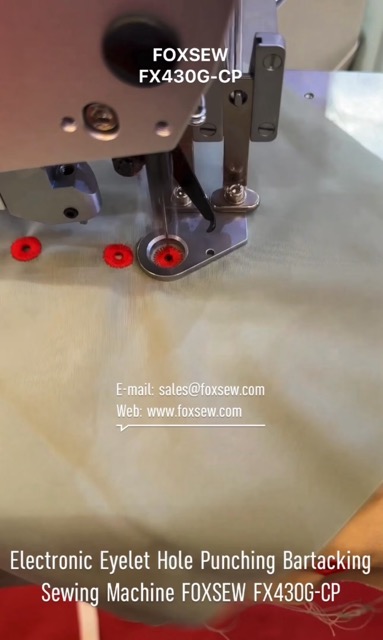Automatic Eyelet Hole Punching Bartacking Sewing Machine