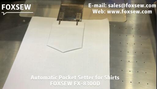 Automatic Shirt Pockets Setter Machine