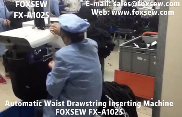 Automatic Waist Cords Inserting Machine