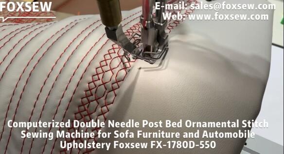 Post Bed Ornamental Decorative Stitching Machine for Sofa Furniture and Auto-Upholstery