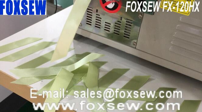 Automatic Polyester Satin Ribbon Angle Cutting Machine