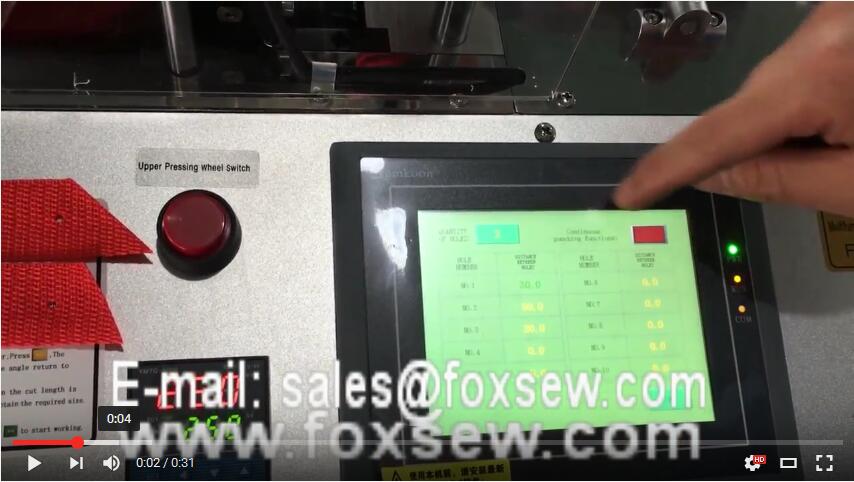 Angle Webbing Cutting Machine Setting Hole Punching 