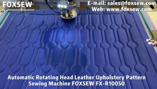 Automatic Rotating Head Pattern Machine for Leather Upholstery
