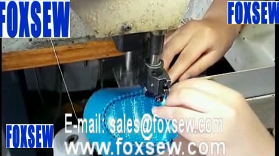 Tubular Ornamental Moccasin Stitching Machine