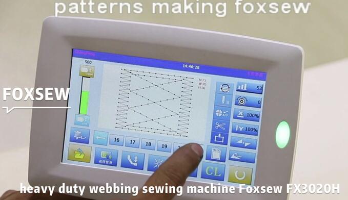 How to make patterns on panel -Heavy Duty Webbing Sewing Machine