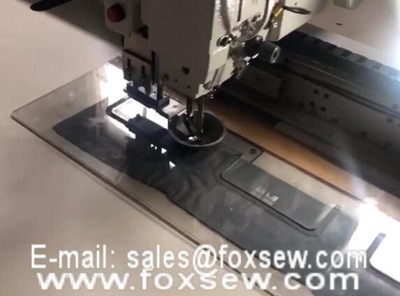 Automatic Pockets Sewing and Laser Cutting Machine