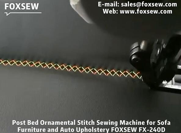 Post Bed Ornamental Stitching Machine for Sofa Furniture and Auto-Upholstery