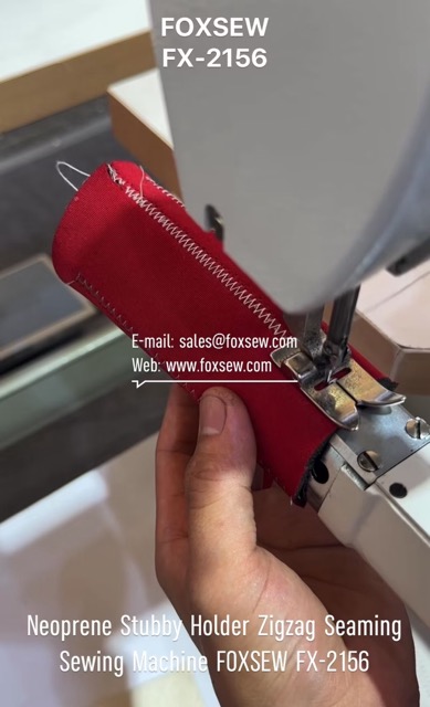 Neoprene Stubby Holder Zigzag Seaming Sewing Machine