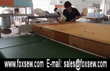 Automatic Flipping Mattress Tape Edge Machine