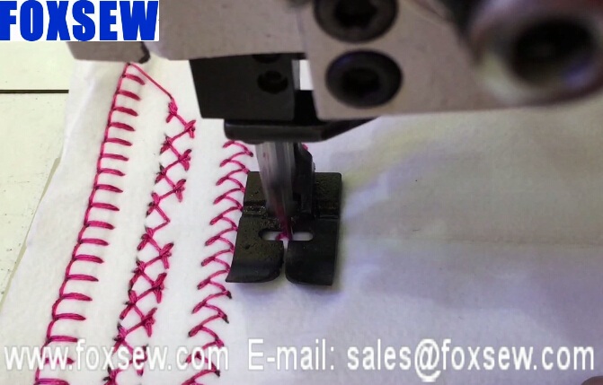 Heavy Duty Ornamental Stitching Machine for Decorative Seams on Soft Furnishing Fabrics 