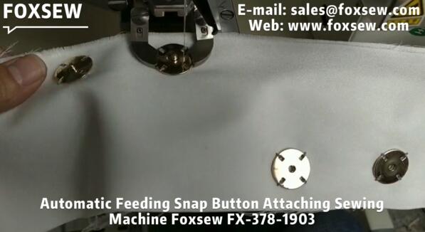 Automatic Feeding Snap Button Attaching Sewing Machine