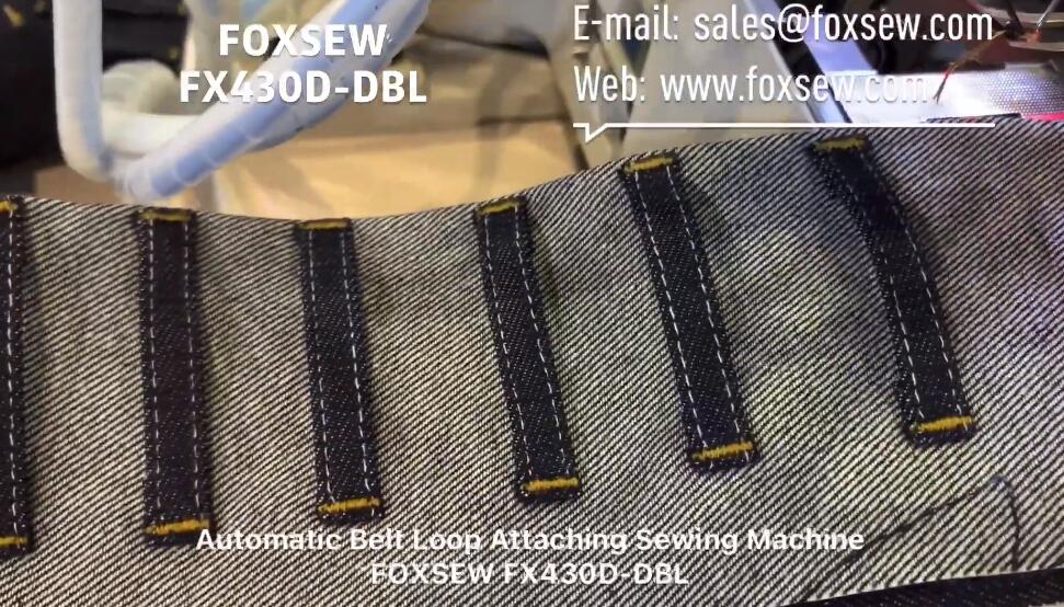 Automatic Jeans Beltloop Attaching Sewing Machine