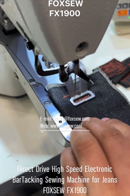 High Speed Electronic BarTacking Sewing Machine for Denim Jeans