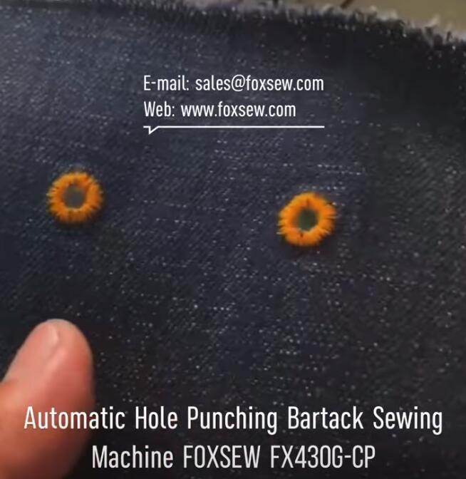 Automatic Hole Punching Bartack Sewing Machine