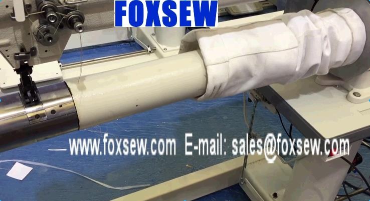 Long Arm Cylinder Bed Filter Bag Sewing Machine 