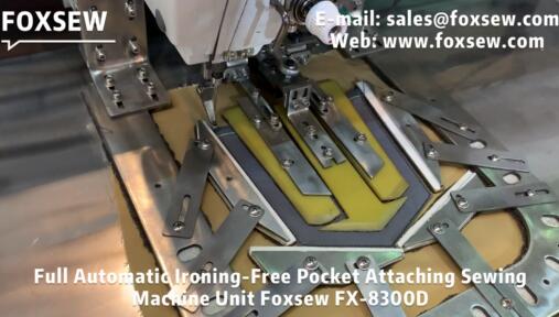 Fully Automatic Pocket Attaching Sewing Machine Unit
