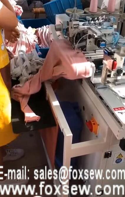 Automatic Waist Elastic Band Attaching Machine