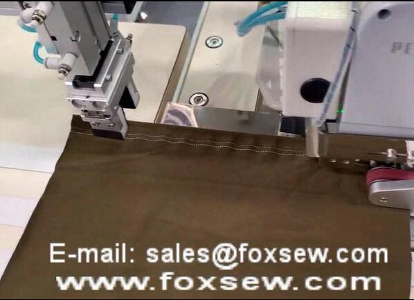Automatic Flatbed Coverstitch Hemming Machine for Sleeve and Bottom