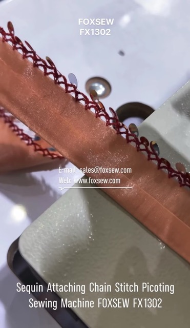 Sequin Attaching Chainstitch Picoting Sewing Machine