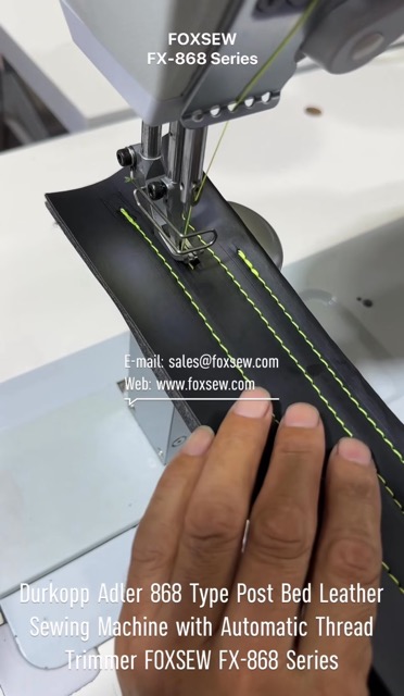 Durkopp Adler 868 Series Post Bed Heavy Duty Leather Sewing Machine with Auto-Trimmer