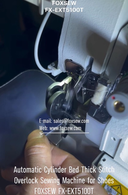Automatic Roller Feed Thick Stitch Overlock Sewing Machine