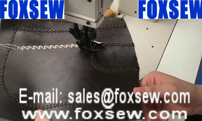 Post Bed Ornamental Stitching Machine for Leather Sofa and Fabric Upholstery