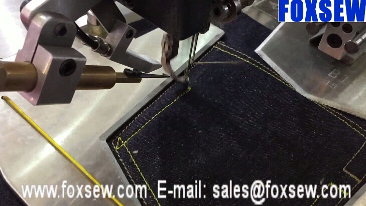 Automatic Back Pocket Programmable Pattern Sewing Machine 