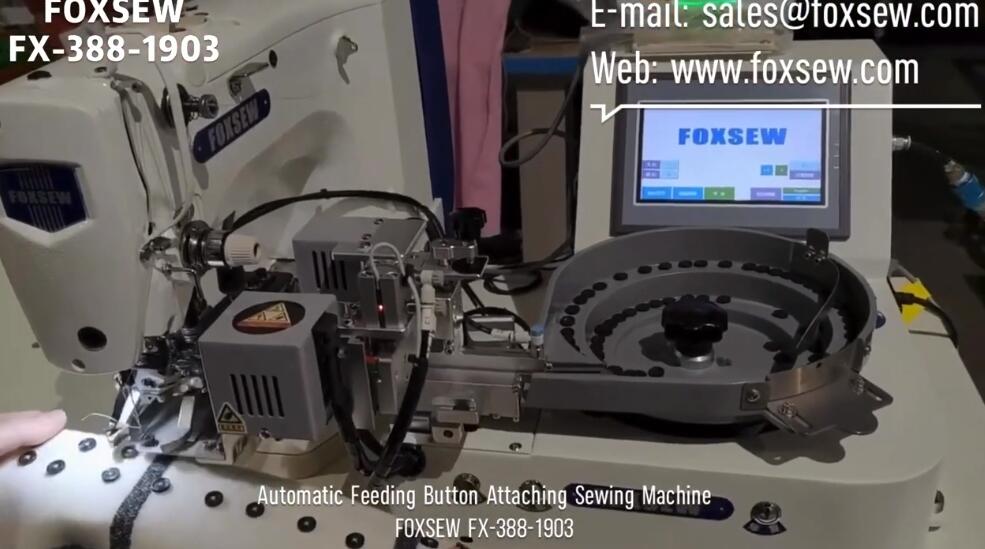 Automatic Feeding Button Attaching Sewing Machine