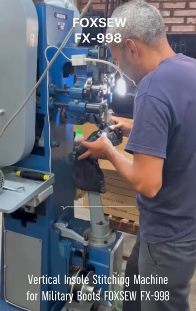 Vertical Insole Stitching Machine for Military Boots