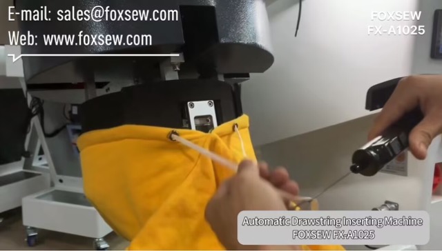 Automatic Drawstring Inserting Machine