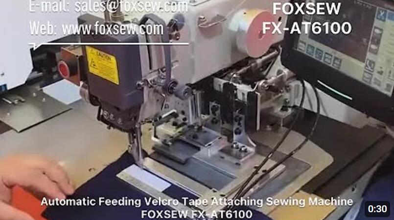 Automatic Feeding Velcro Tape Attaching Sewing Machine