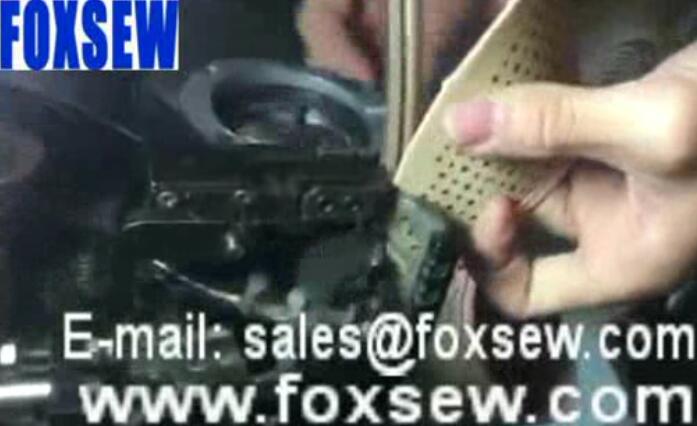 Curved Needle Rubber Sole Stitching Machine with Shoes Upper