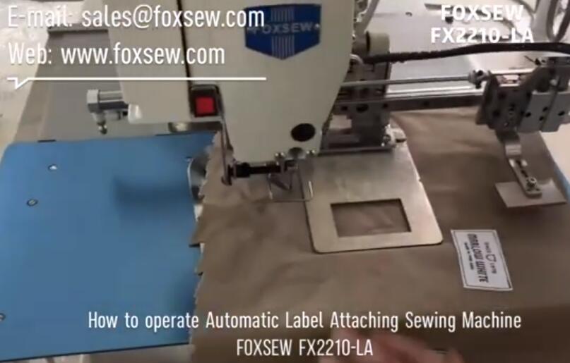 How to operate Automatic Label Attaching Sewing Machine